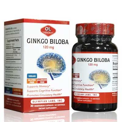 Viên Uống Bổ Não Ginkgo Biloba 120mg Olympian Labs Của Mỹ