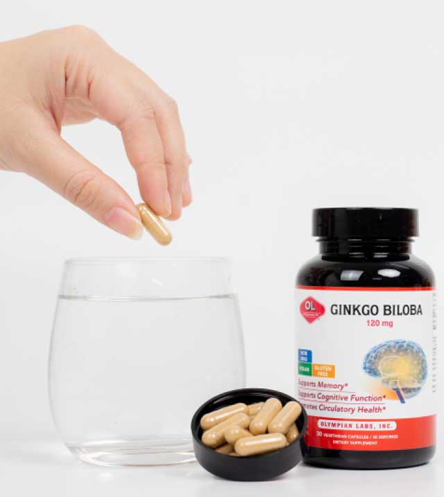 Viên Uống Bổ Não Ginkgo Biloba 120mg Olympian Labs Của Mỹ