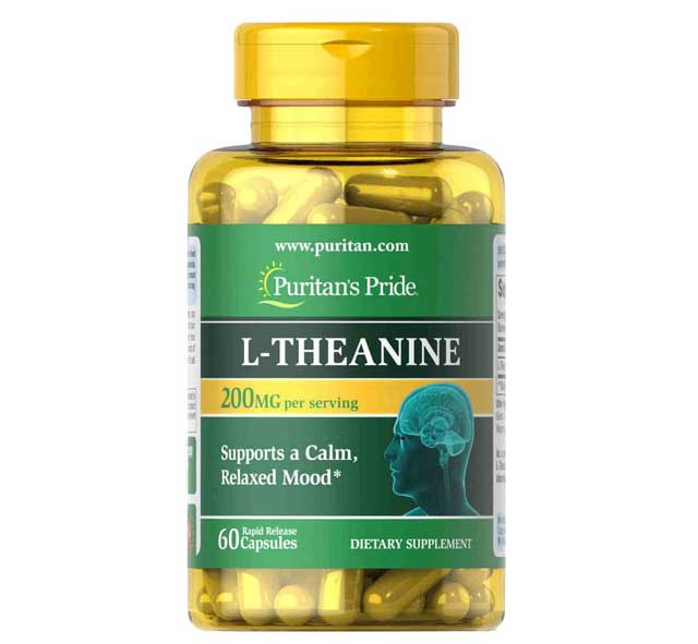 Viên Uống Bổ Não Puritan's Pride L-Theanine 200mg Viên Của Mỹ